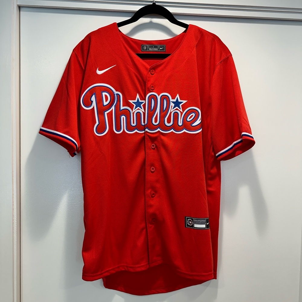 Phillies jersey red